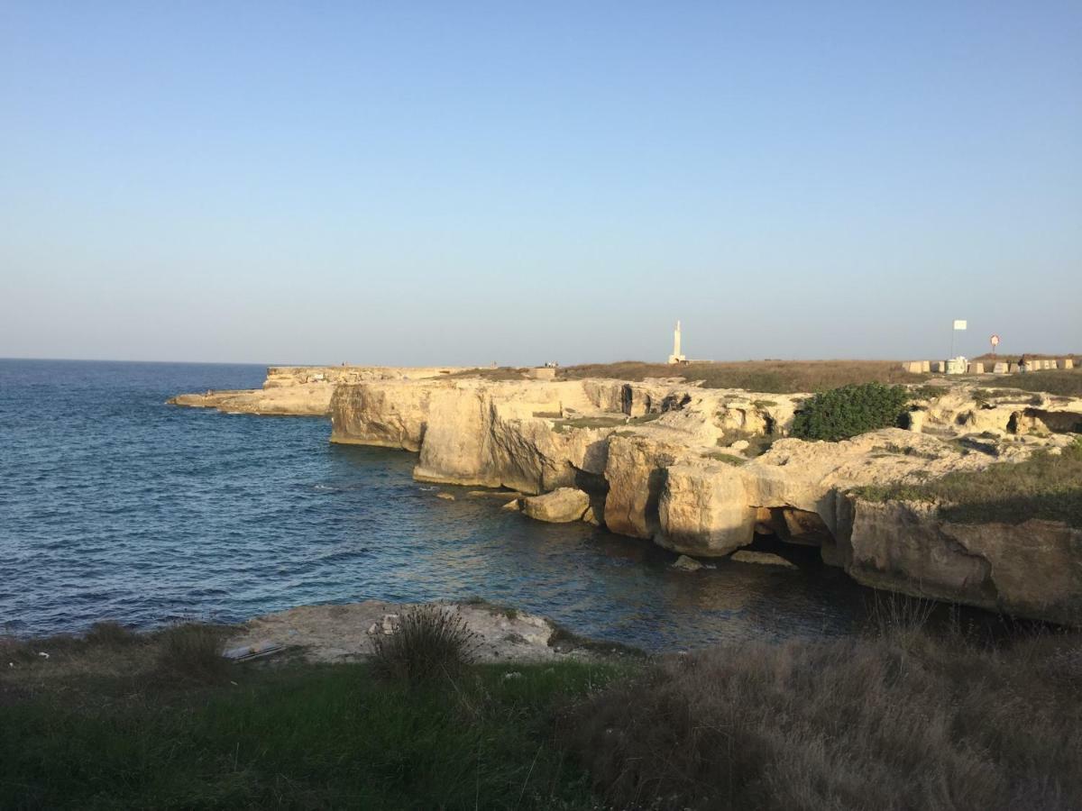 Casa Sul Mare - Wifi Free - Parcheggio Privato Lägenhet San Foca Exteriör bild