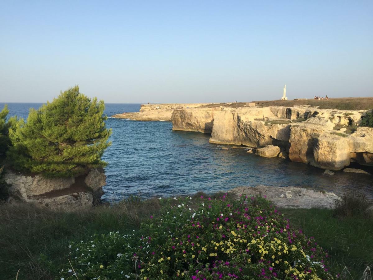 Casa Sul Mare - Wifi Free - Parcheggio Privato Lägenhet San Foca Exteriör bild
